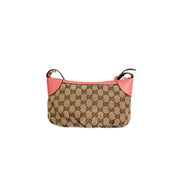 Gucci Beige/Pink GG Canvas Pochette Bag